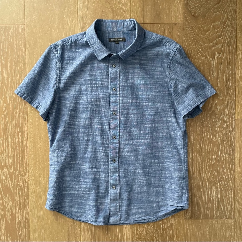 Men’s Slate & Stone Short Sleeve Button-Up Shirt